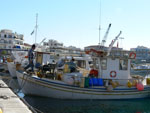 Fischer in Tinos Hafen